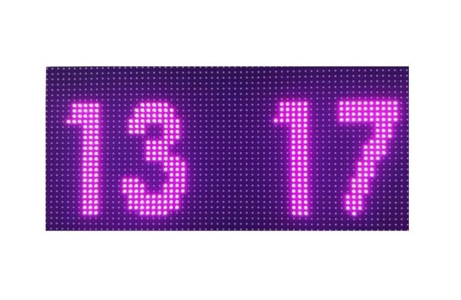 Purple Digital LED -Uhr (Falldimension: 16x32 cm)