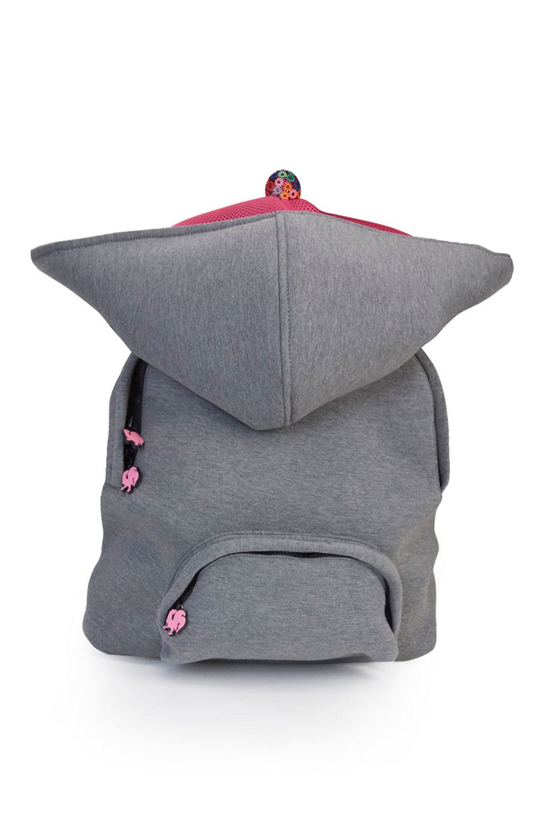 Ikigai The City Basic Grey Fuchsia hat einen großen Rucksack mit Kapuze mit Kapuze