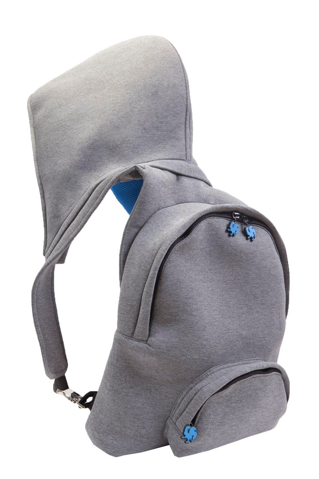 Ikigai The City Basic Grey Blue Abnehmbarer Kapuzen mit großem Rucksack