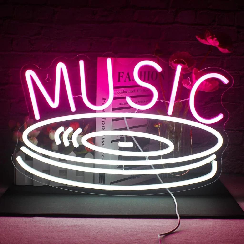 Music Neon LED Sign Lighting decorativo