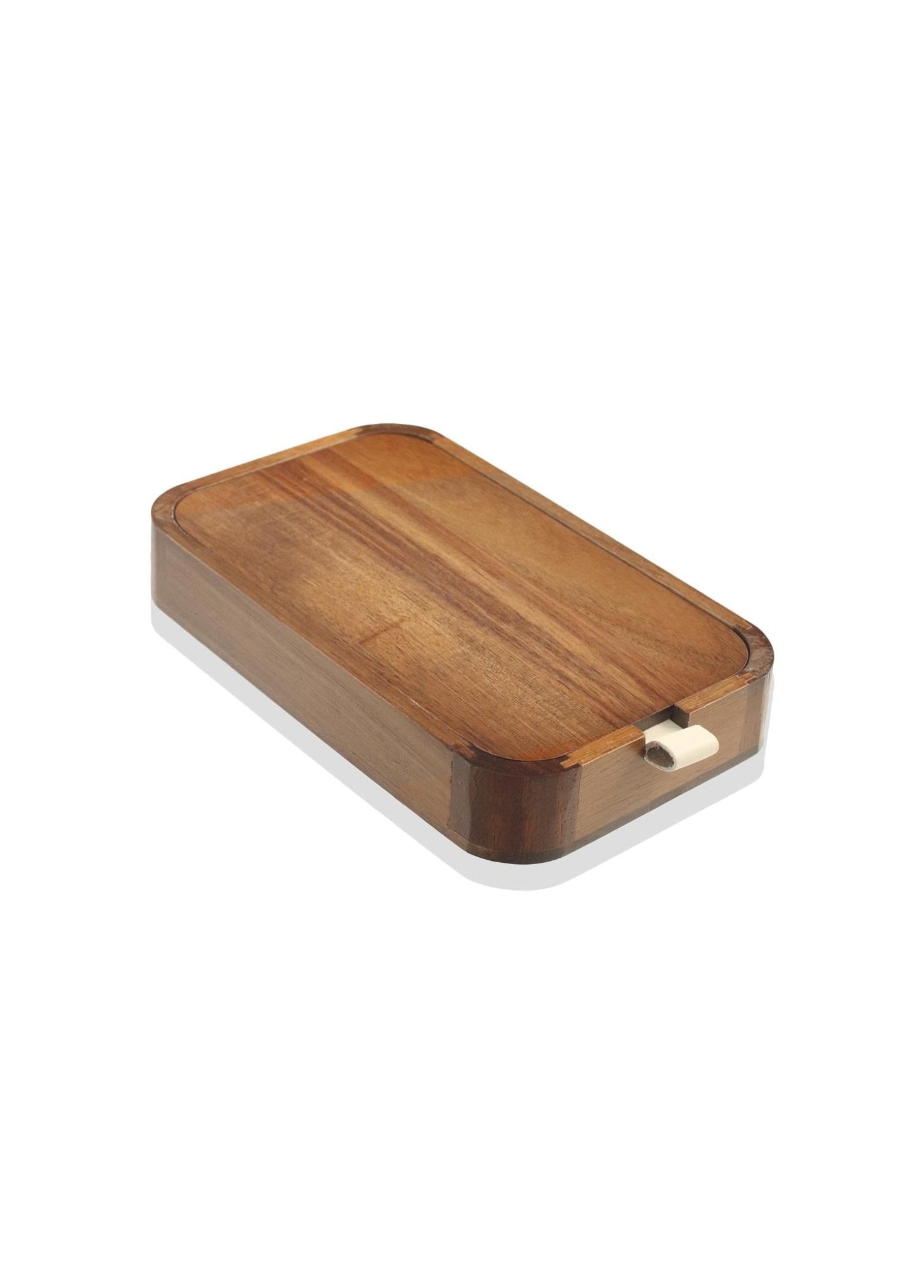 Natura Acacia Compartment Organizer Box 25x14x4 cm - Exporgin - Global Shopping Site