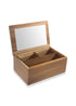 Natura Acacia Mirrored Makeup Box 23x15x10 cm - Exporgin - Global Shopping Site