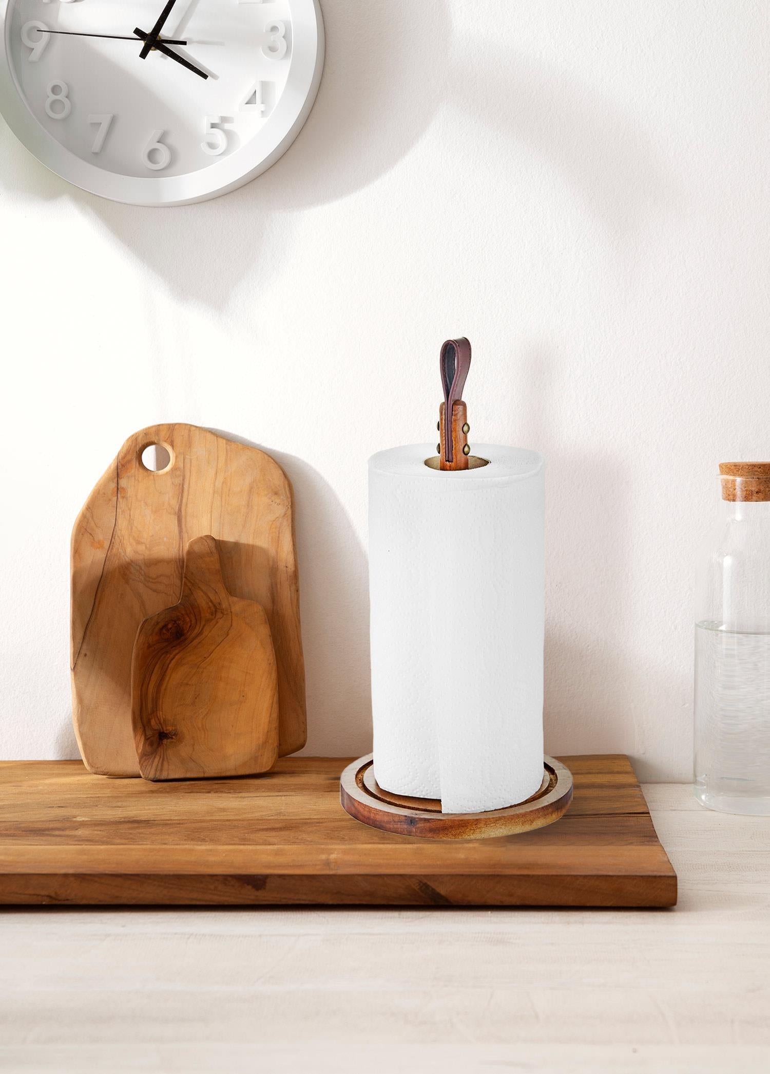 Natura Acacia Paper Towel Holder 15x33 cm