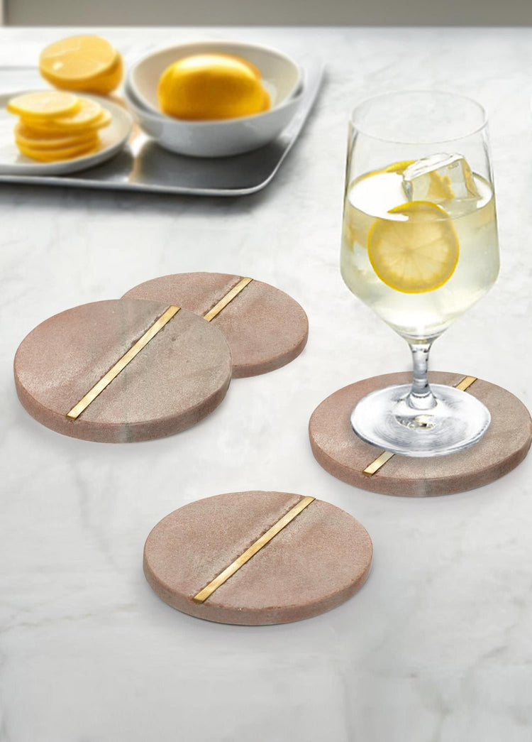 Nature Coaster Set of 2 BRK0136 - Exporgin - Global Shopping Site