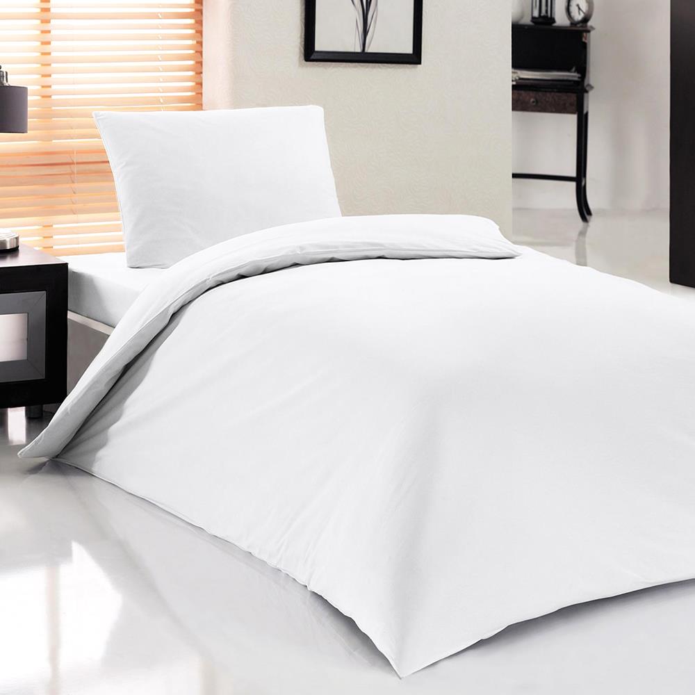 Hoteltyp Single Duvet Cover Set Weiß