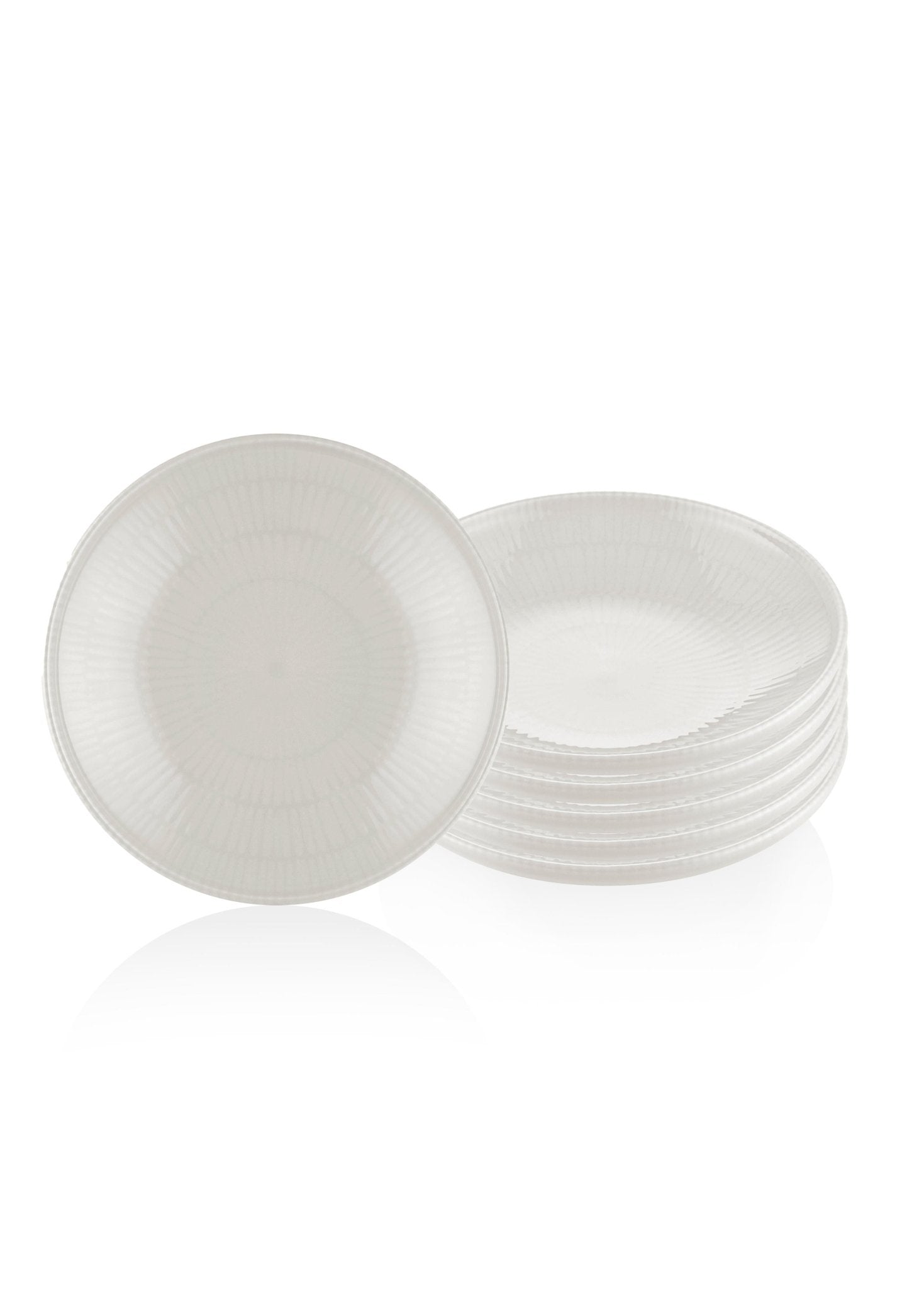 Noon Dinner Plate 6 Piece Cream 20 cm - Exporgin - Global Shopping Site
