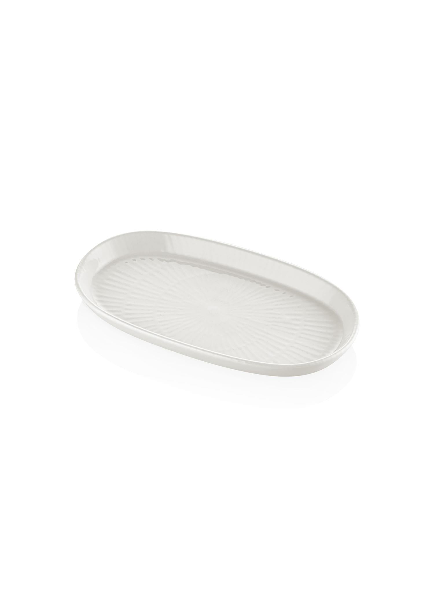 Noon Oval Serving Set of 2 Cream 26 cm