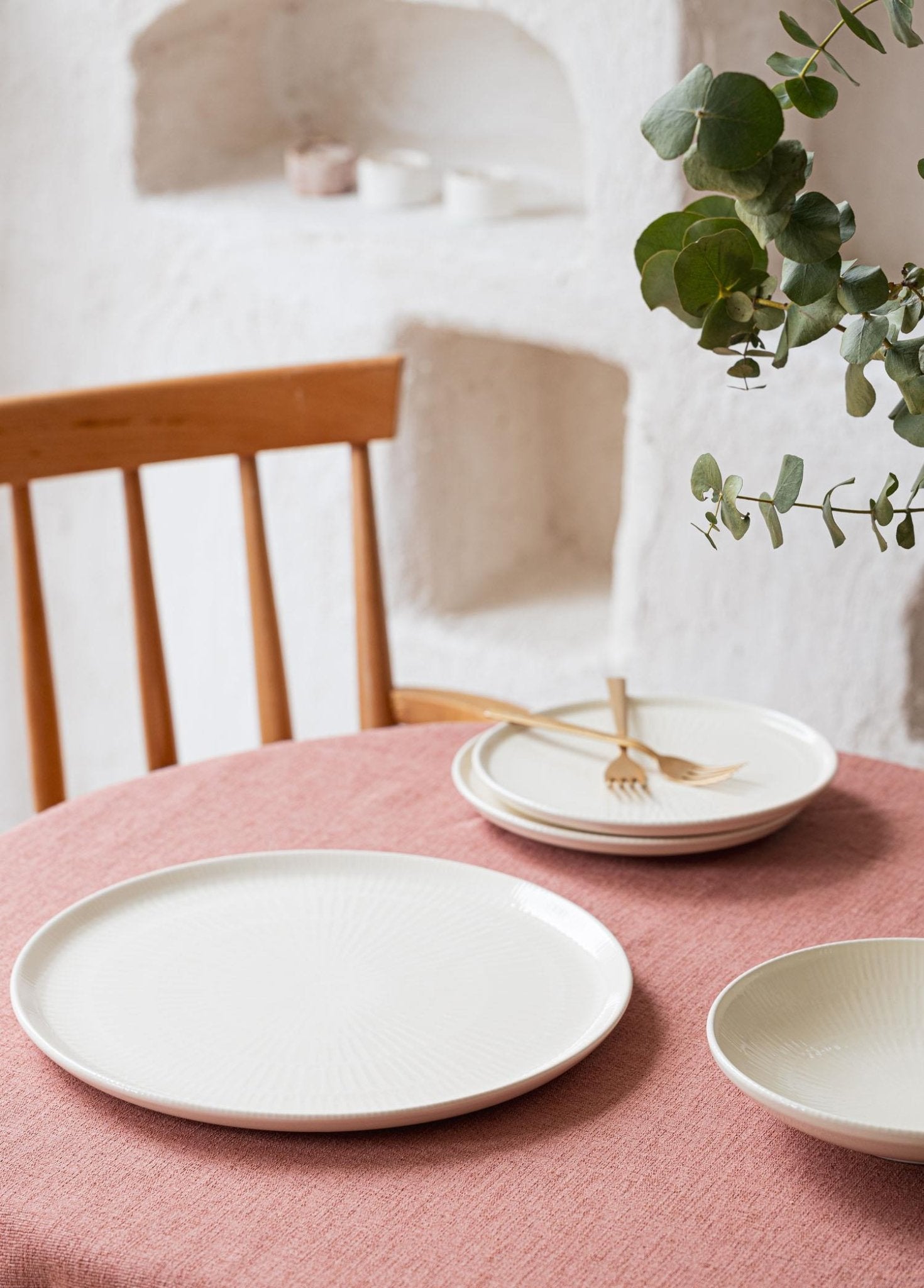 Noon Serving Plate Cream 30 Cm - Exporgin - Global Shopping Site