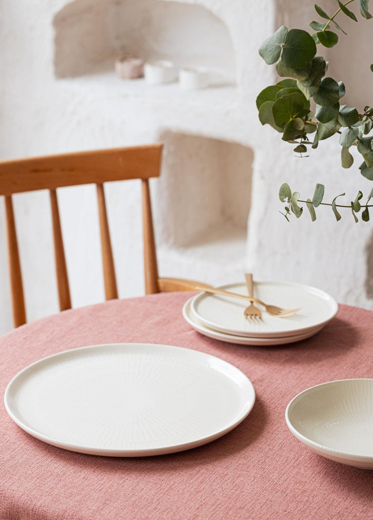 Noon Serving Plate Cream 30 Cm - Exporgin - Global Shopping Site