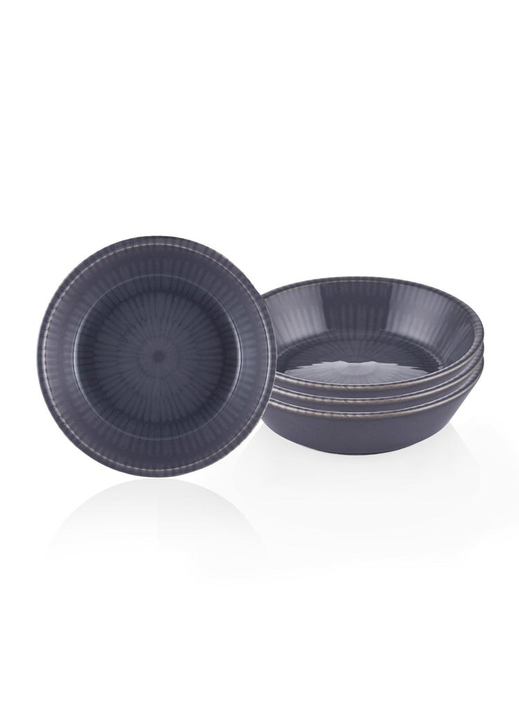 Noon Snack Bowl Set of 4 Gray 10 cm - Exporgin - Global Shopping Site