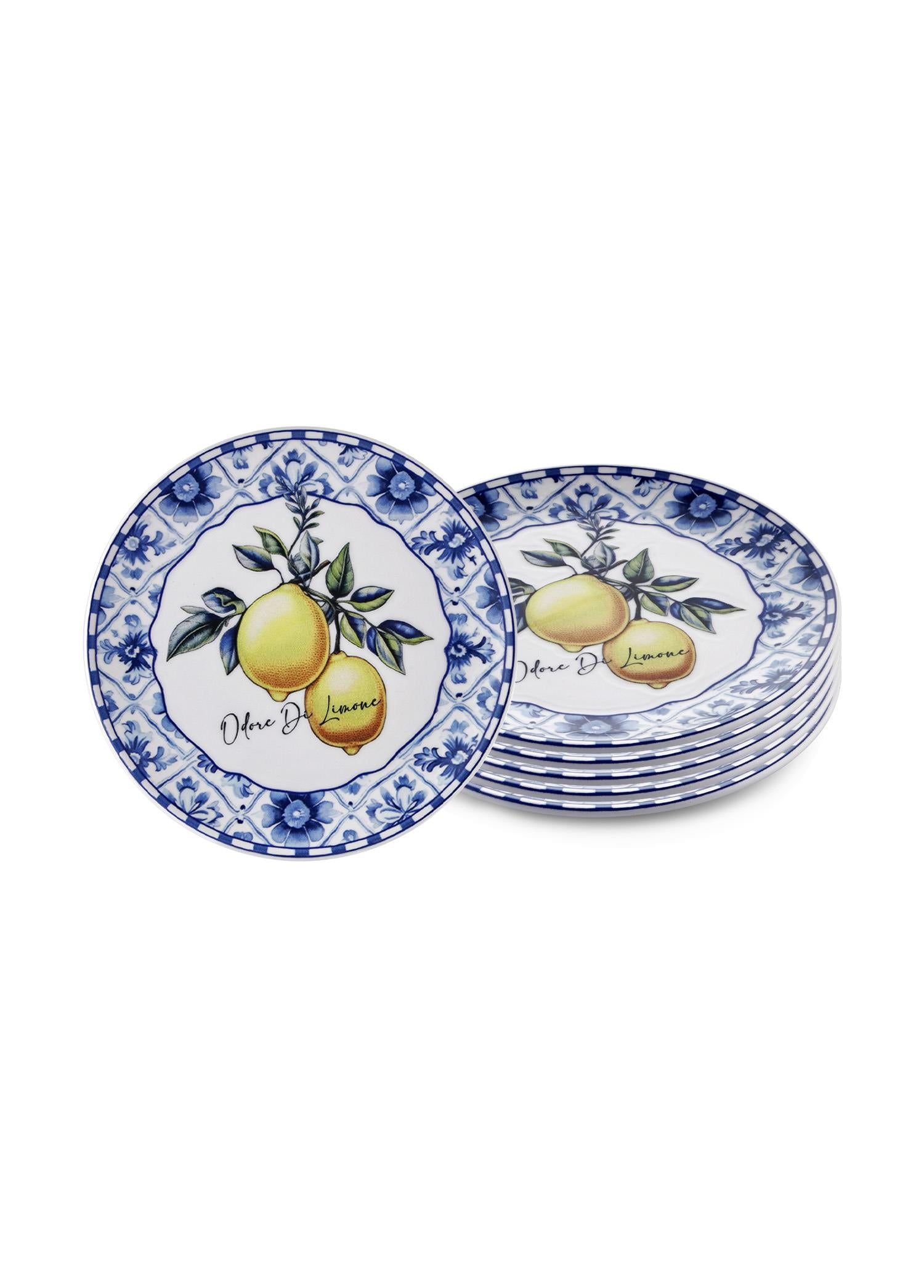 Odore Di Limone Cake Plate Set of 6 19 cm ODL0001