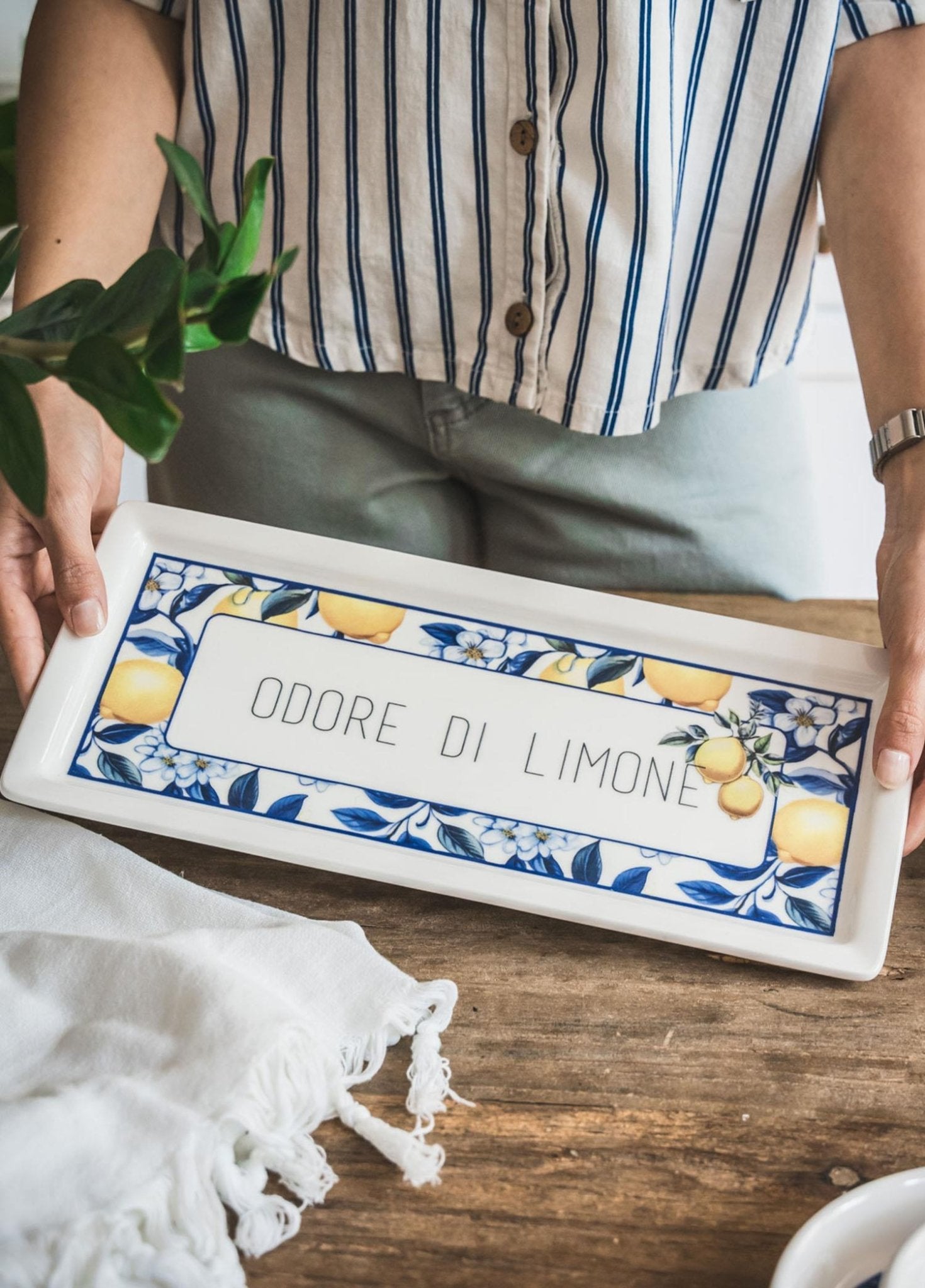 Odore Di Limone Rectangular Service 35x16 cm ODL0008 - Exporgin | Türkiye Comes to You