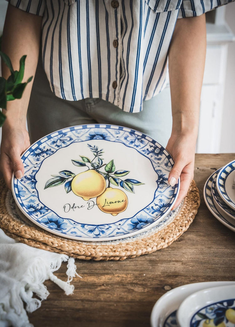 Odore Di Limone Serving Plate 30 Cm ODL0005 - Exporgin - Global Shopping Site