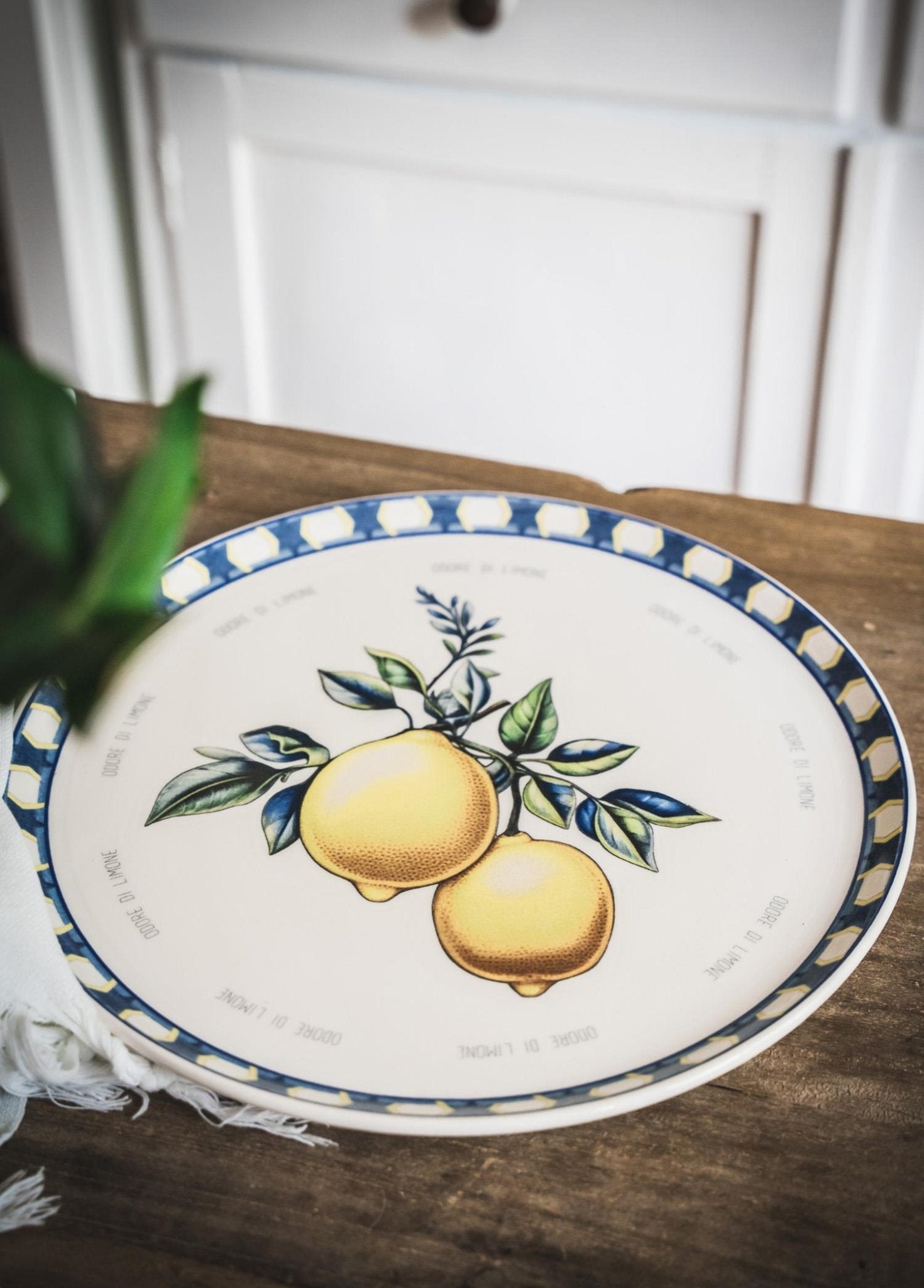 Odore Di Limone Serving Plate 30 Cm ODL0006 - Exporgin - Global Shopping Site
