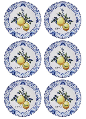 Odore Di Limone Serving Plate Set of 6 26 cm ODL003 - Exporgin | Türkiye Comes to You