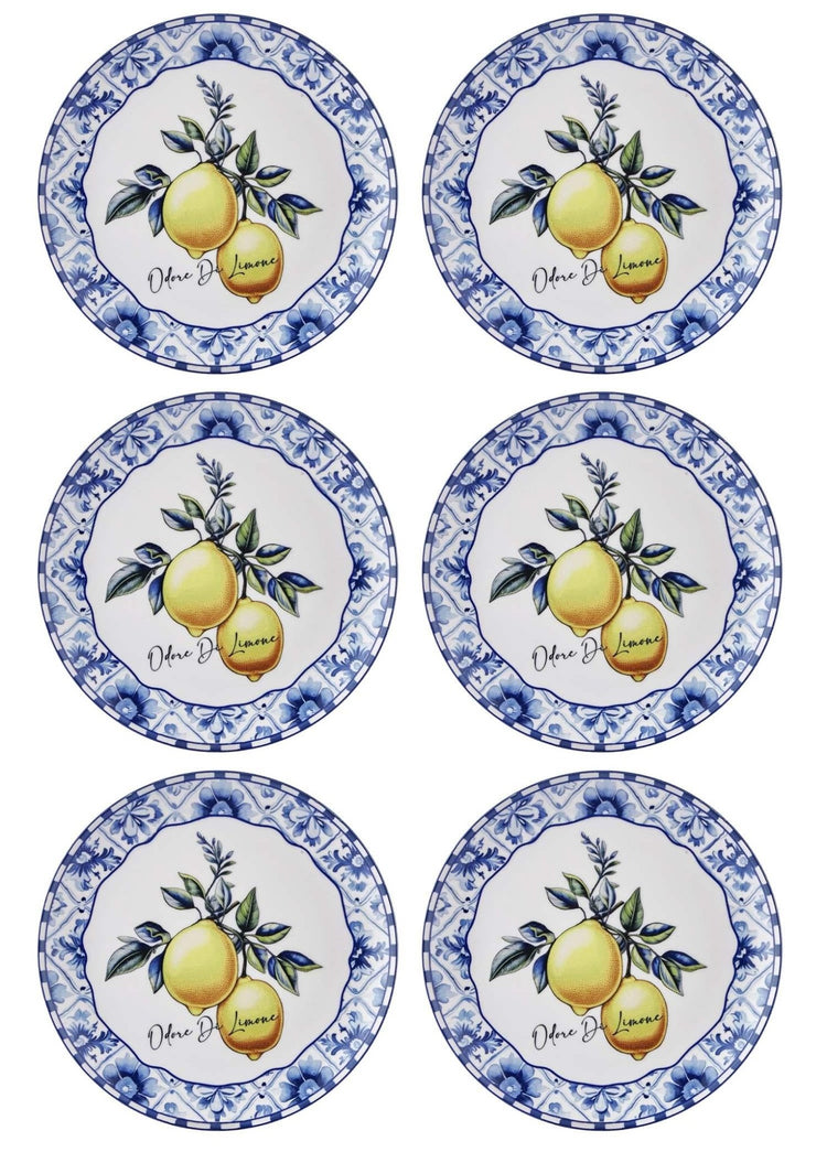 Odore Di Limone Serving Plate Set of 6 26 cm ODL003 - Exporgin | Türkiye Comes to You