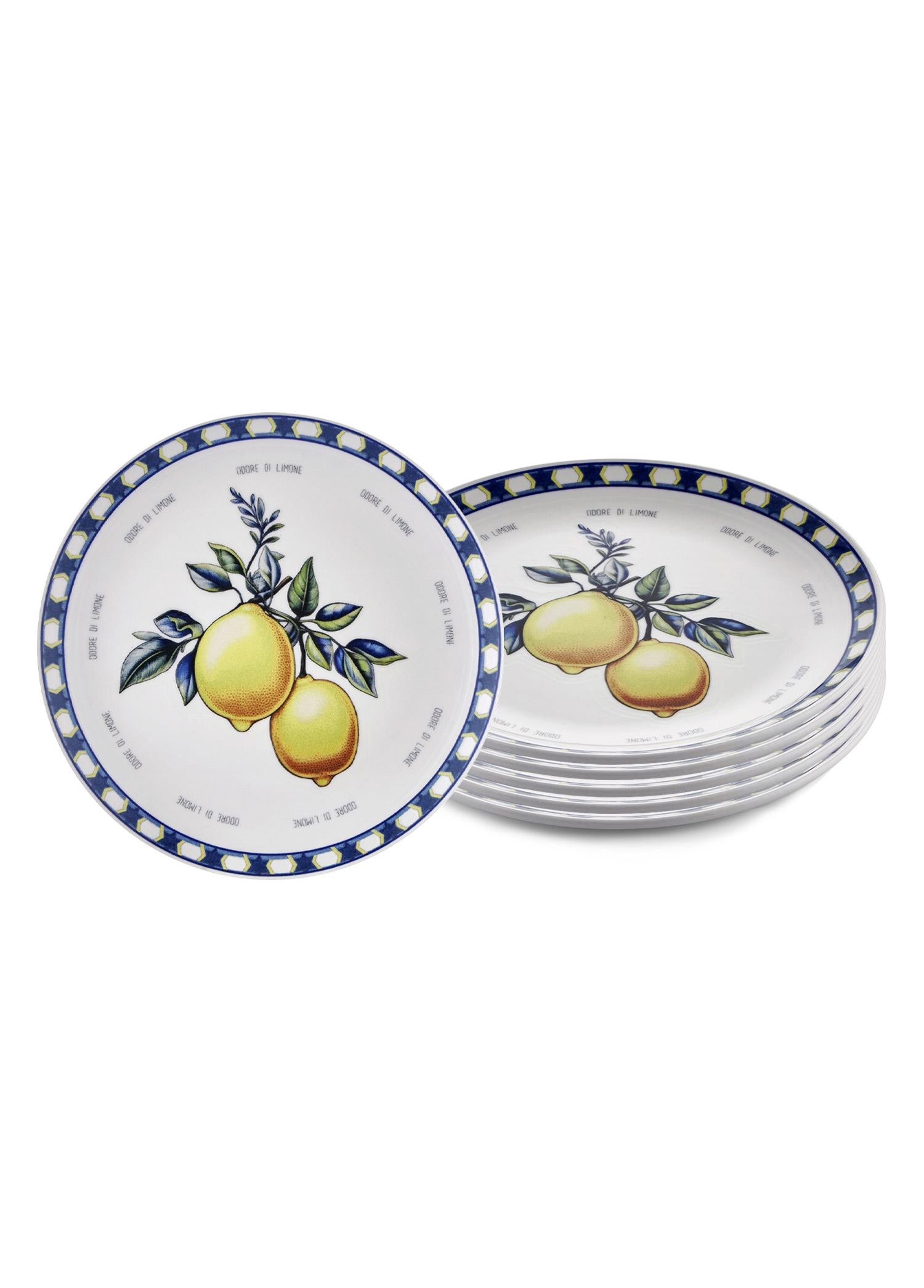 Odore Di Limone Serving Plate Set of 6 26 cm ODL004