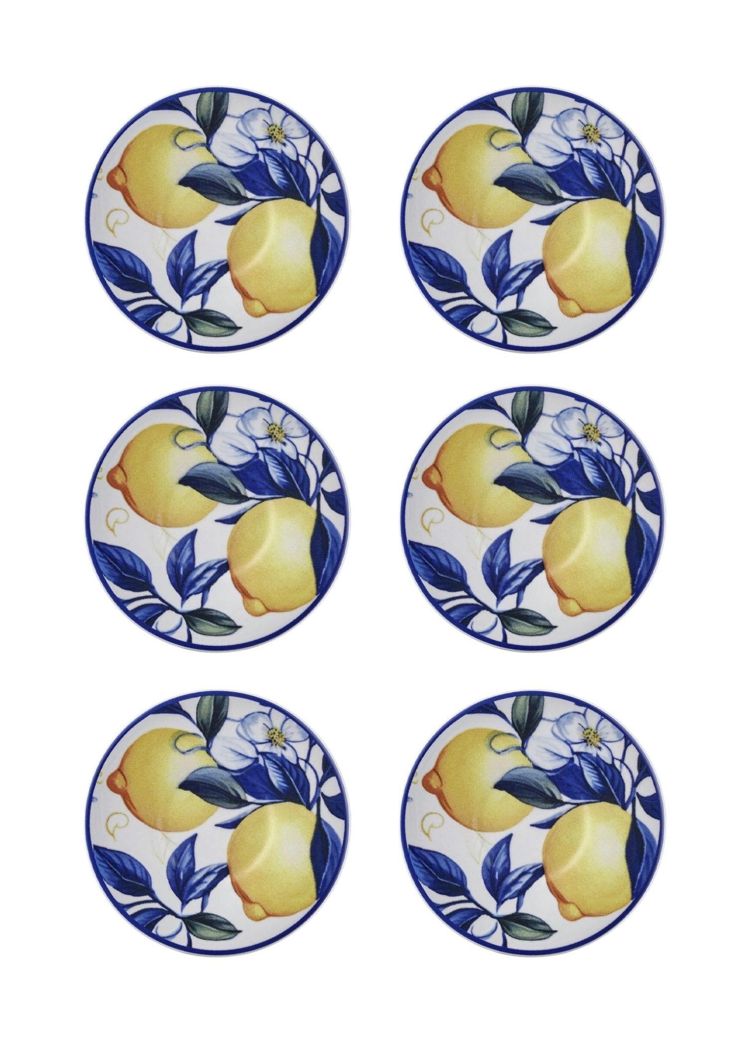 Odore Di Limone Tea Plate Set of 6 13 cm ODL0014 - Exporgin - Global Shopping Site