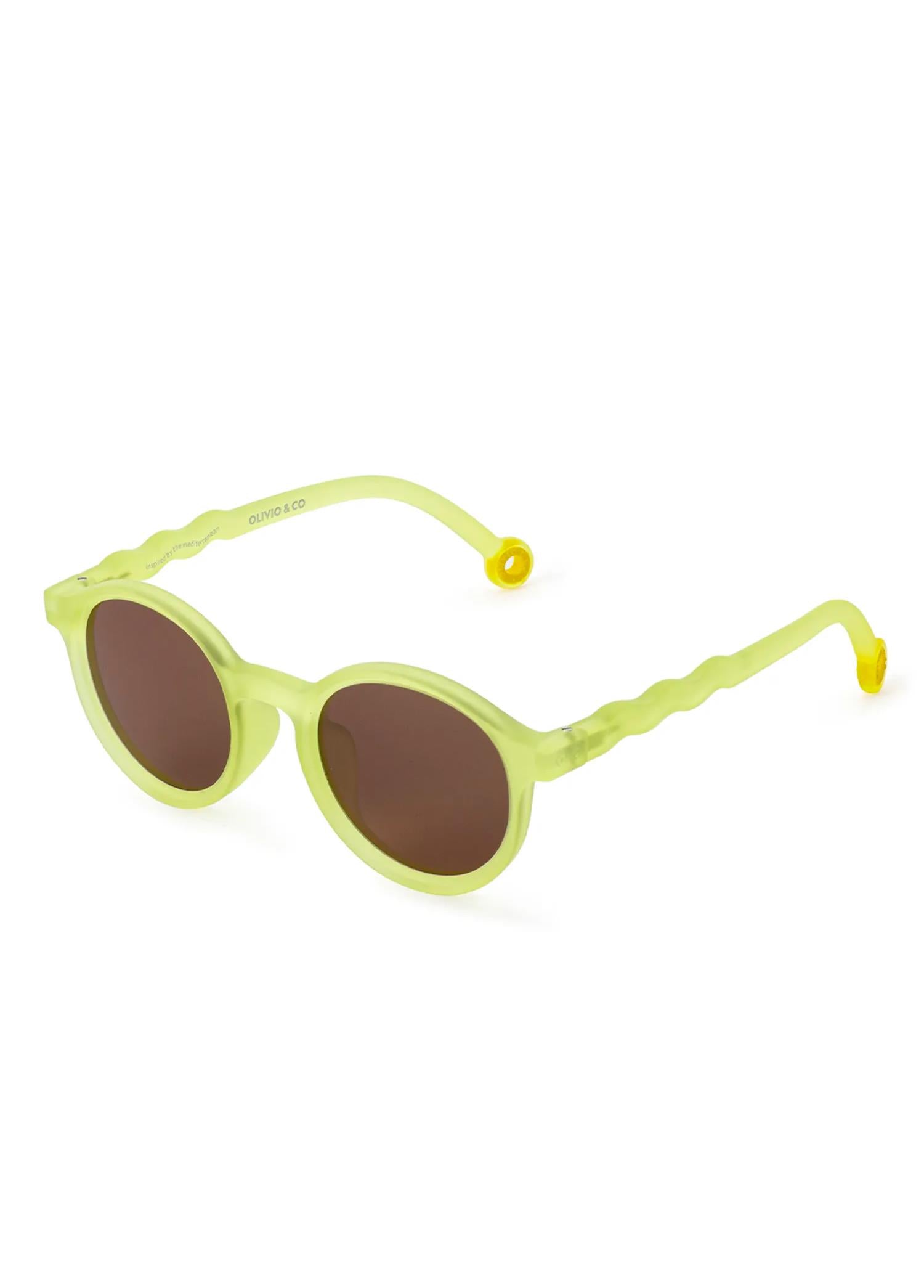 Oval Sunglasses Citrus Lime Green 3-12 Years