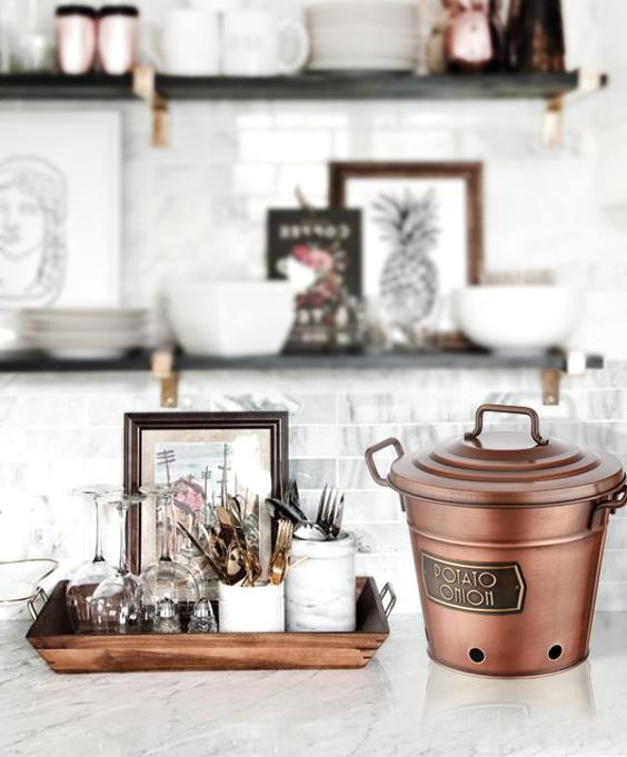 Potato Onion Bucket - Copper