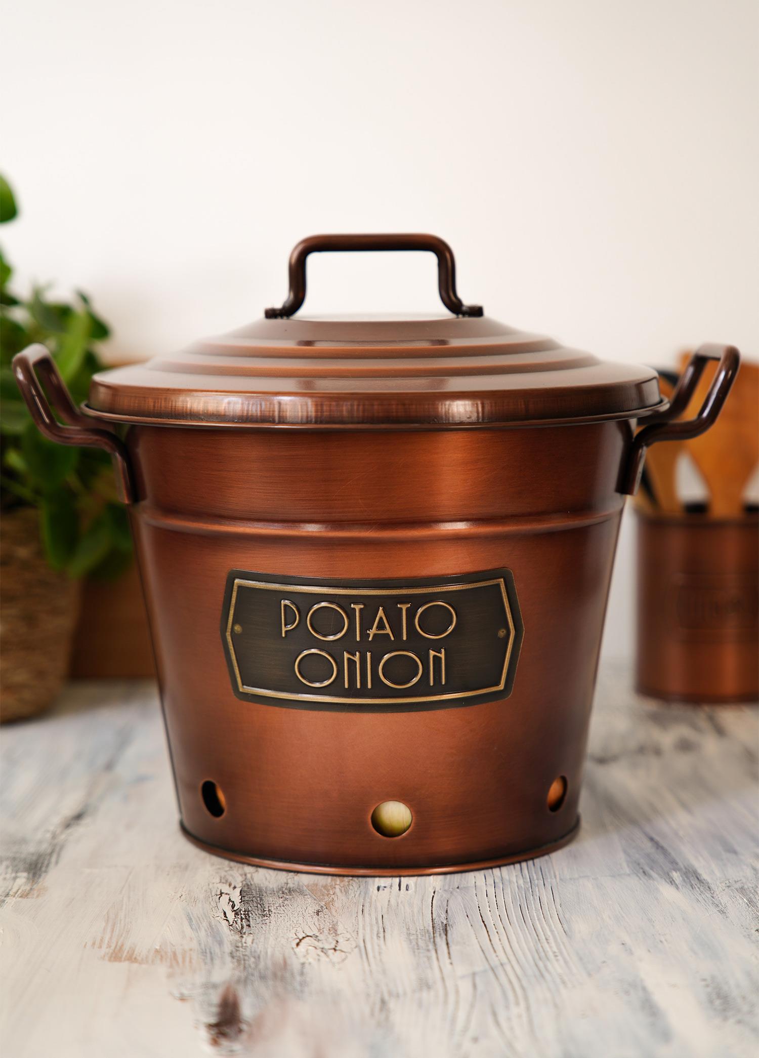 Potato Onion Bucket Copper MGL0037