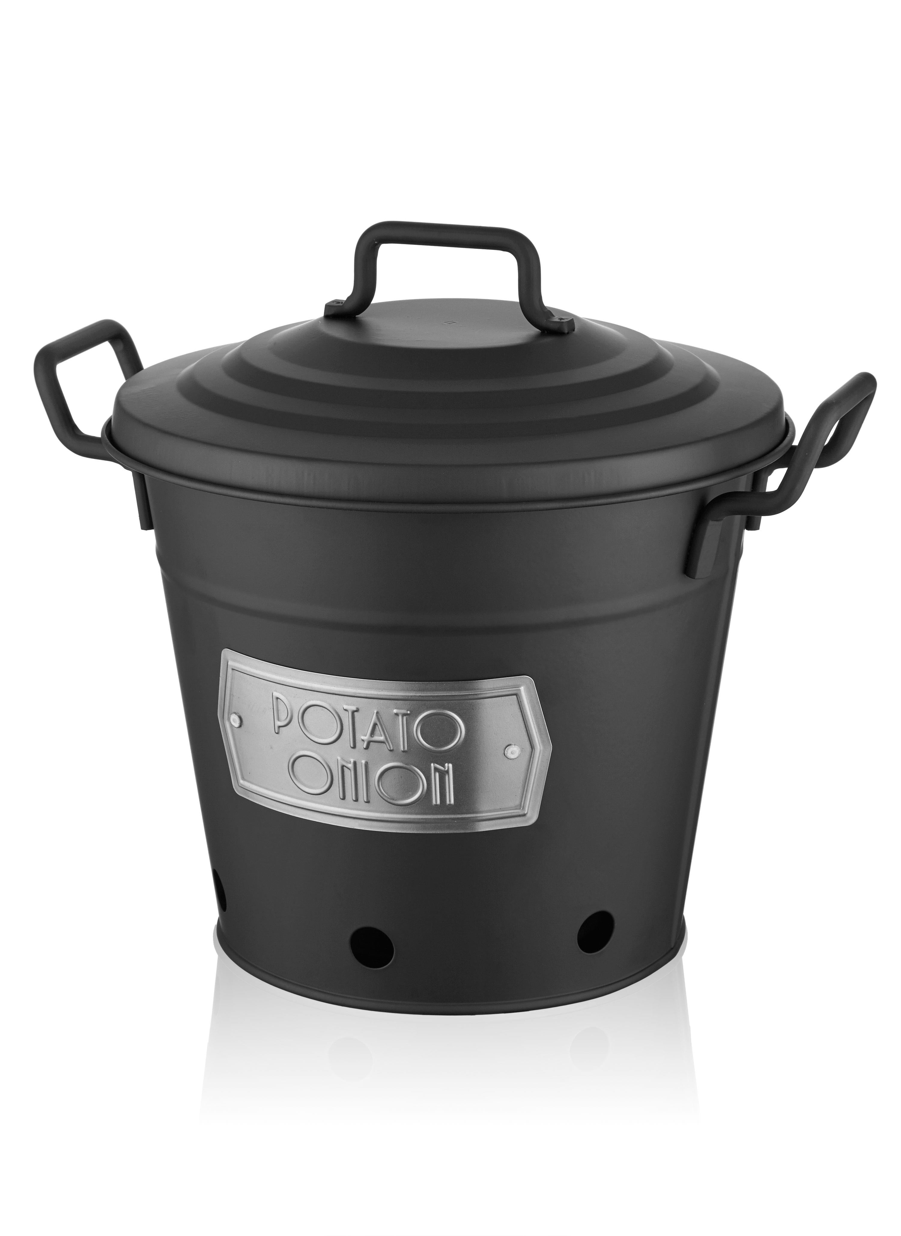 Potato Onion Bucket - Black