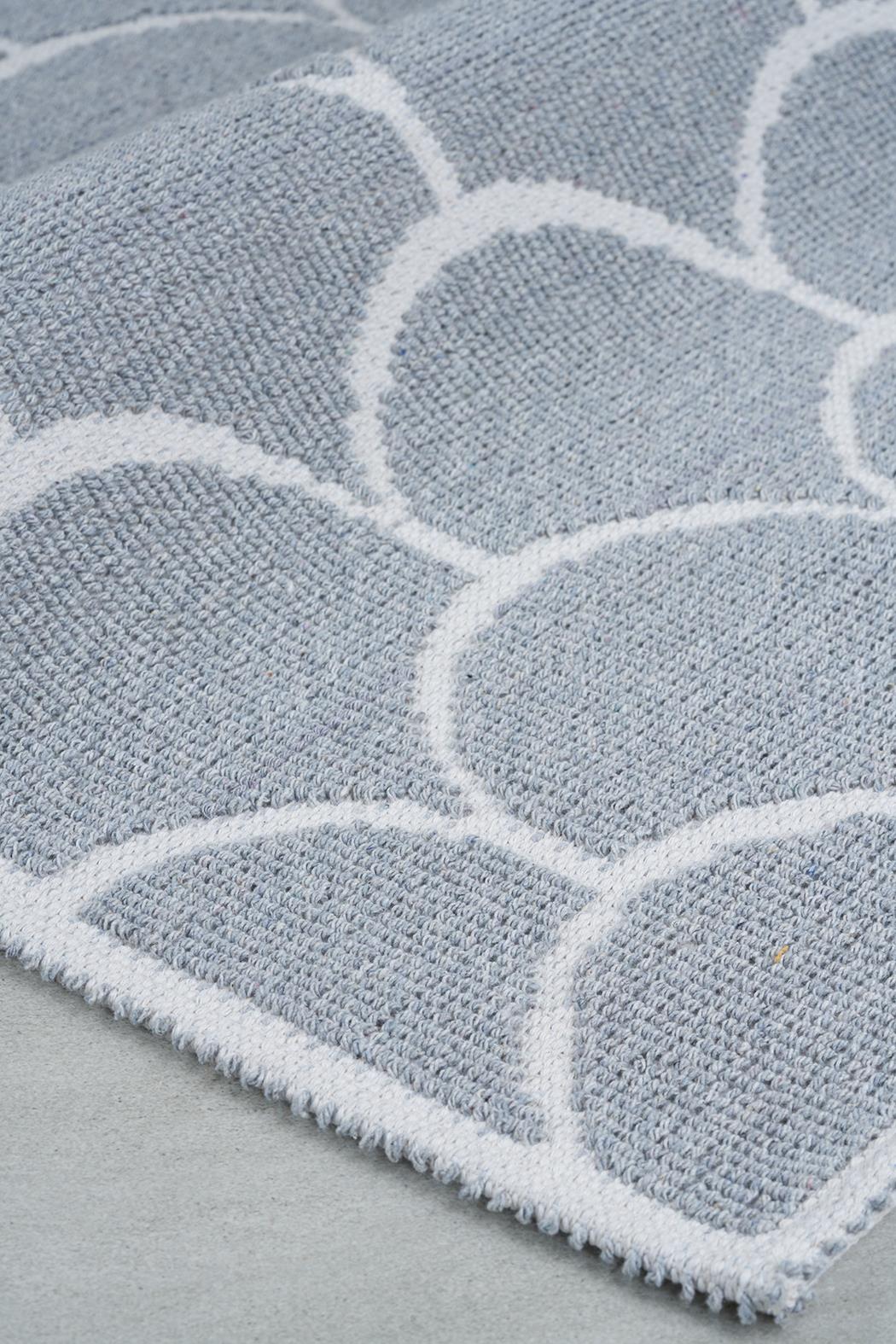 Pearl Natural Cotton 2-Piece Bath Mat Set 60x100+50x60 cm Grey