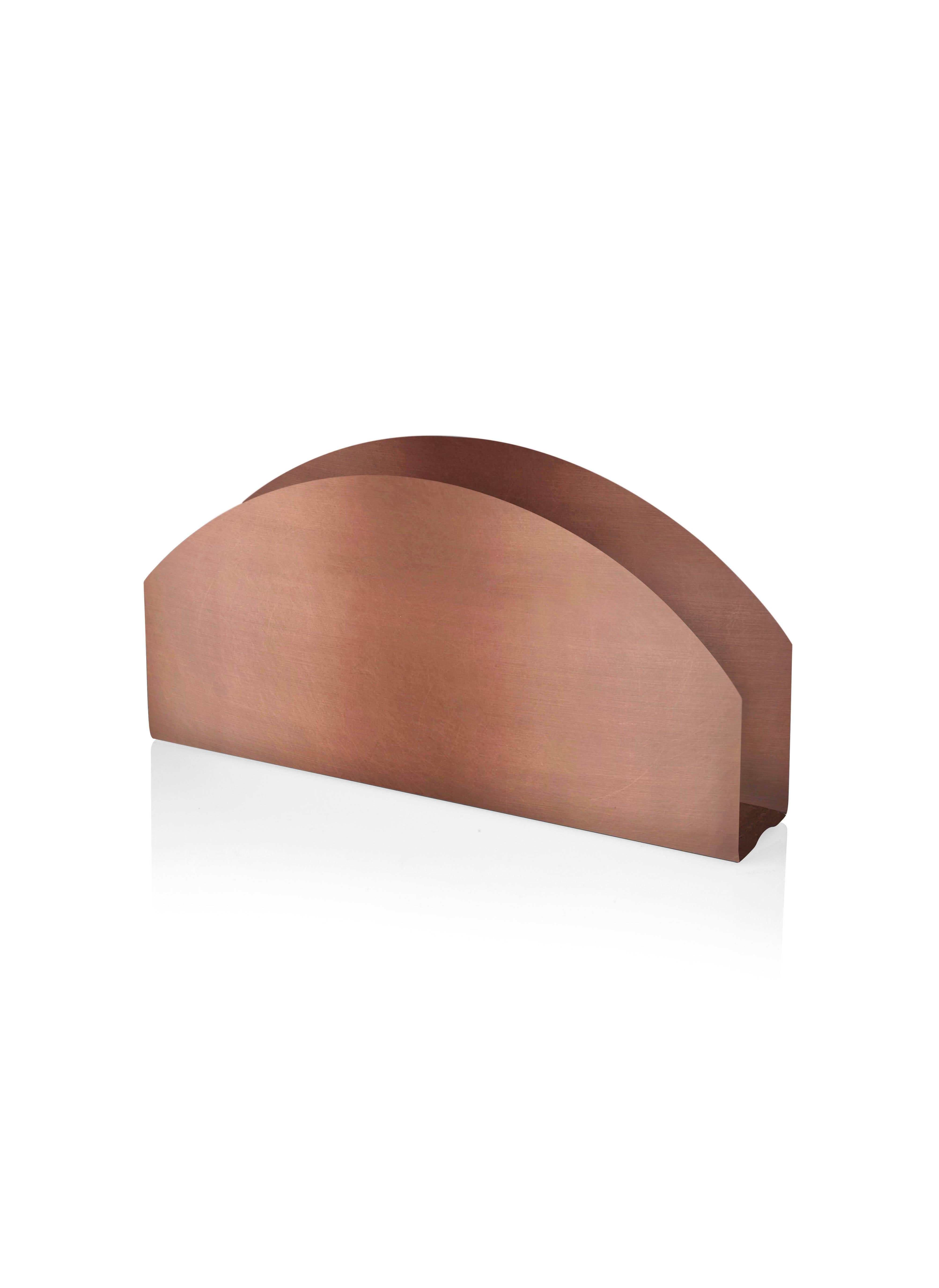 Napkin Holder 16 x 8 Cm - Copper Plated