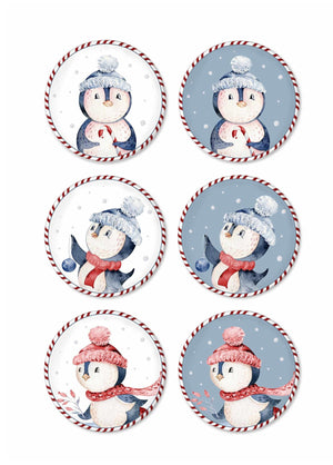 Penguin Cake Plate Set of 6 19 cm NEW011 - Exporgin - Global Shopping Site