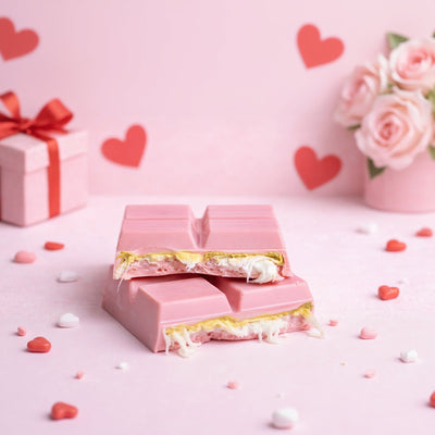 Petek 1942 Angel Hair Dubai Chocolate Pink Belgian Strawberry Chocolate with Pistachio, Kadaifi & Turkish Cotton Candy 200g (7.05 oz)