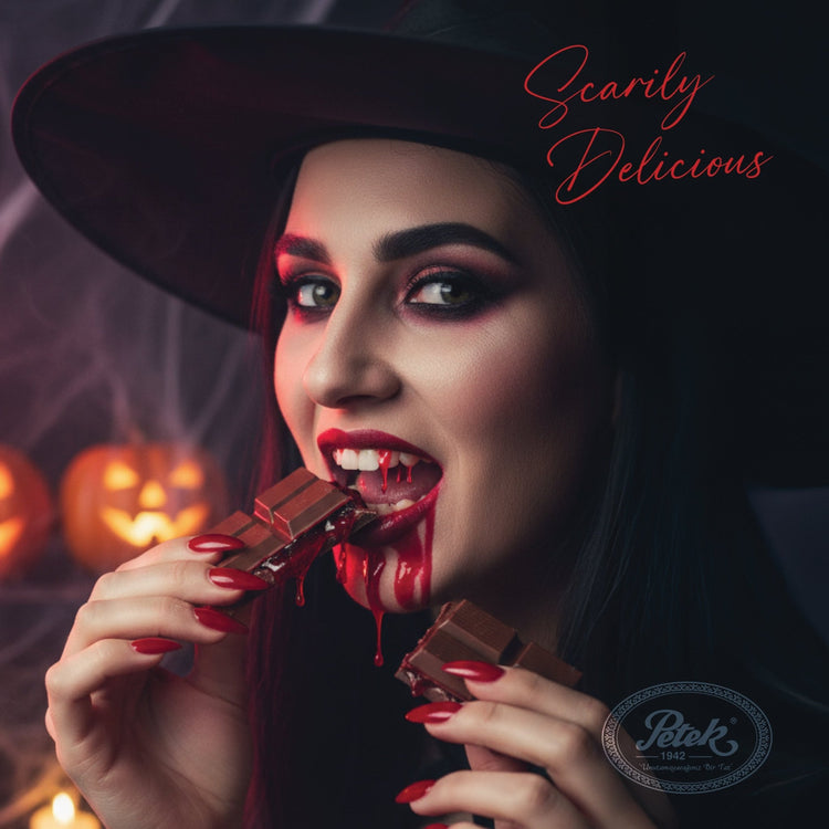 Petek 1942 Halloween Strawberry Filled Chocolate Bar – Dark & Milk Chocolate - Exporgin | Türkiye Comes to You