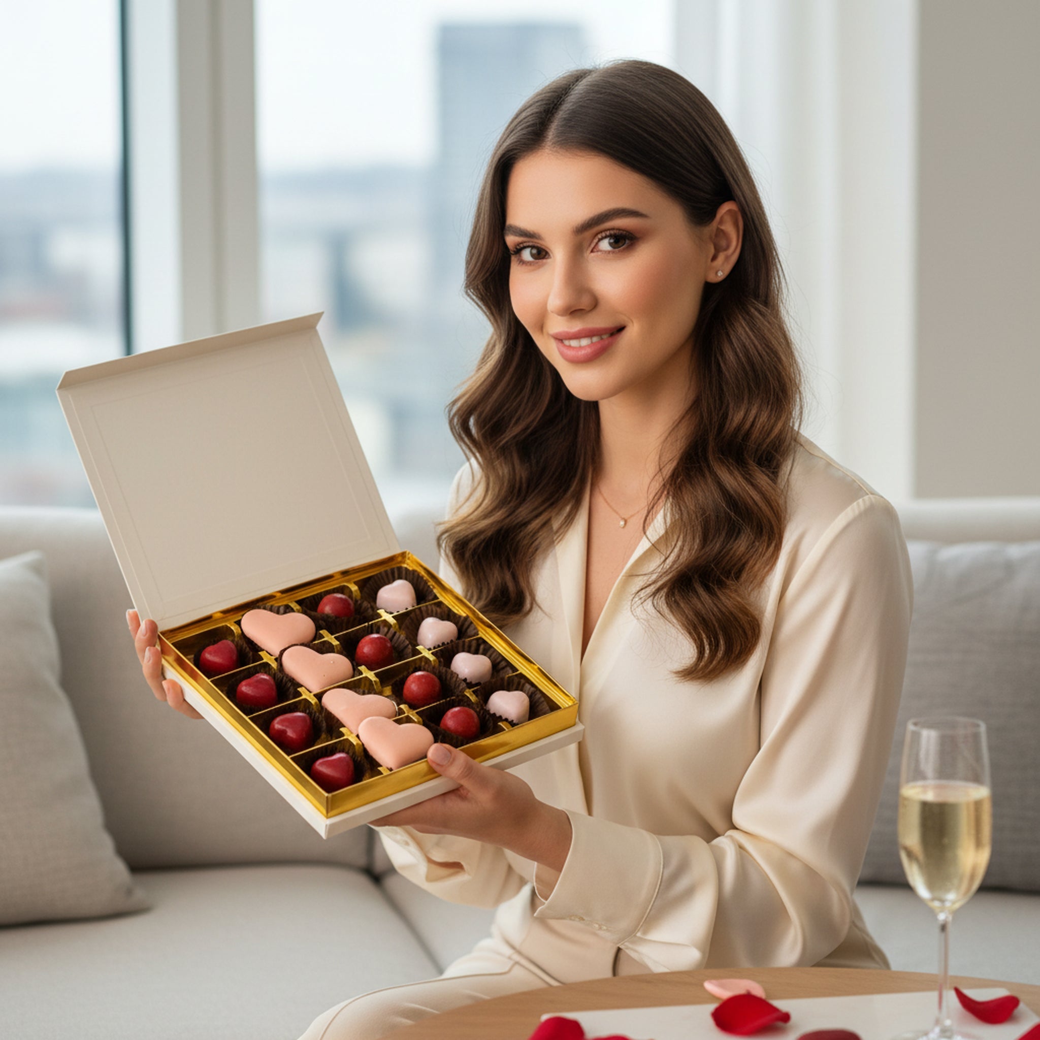 Petek 1942 Handmade Valentine’s Mixed Truffle Chocolates - Exporgin | Türkiye Comes to You