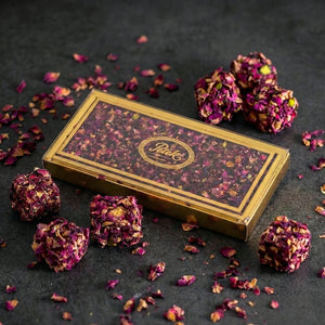 Petek 1942 Turkish Delight with Rose Petals Gourmet Box 550g (19.40 oz) - Exporgin | Türkiye Comes to You