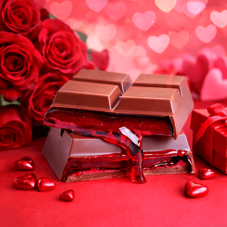 Petek 1942 Valentine’s Strawberry Filled Chocolate Bar – Dark & Milk Chocolate - Exporgin | Türkiye Comes to You