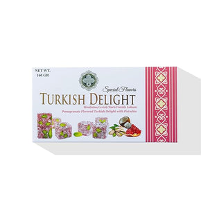 Pistachio Turkish Delight – Pomegranate & Classic Coconut Coated 200g (7.05 oz) / 160g (5.64 oz) - Exporgin | Türkiye Comes to You