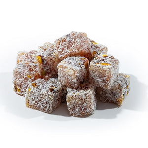 Pistachio Turkish Delight – Pomegranate & Classic Coconut Coated 200g (7.05 oz) / 160g (5.64 oz) - Exporgin | Türkiye Comes to You