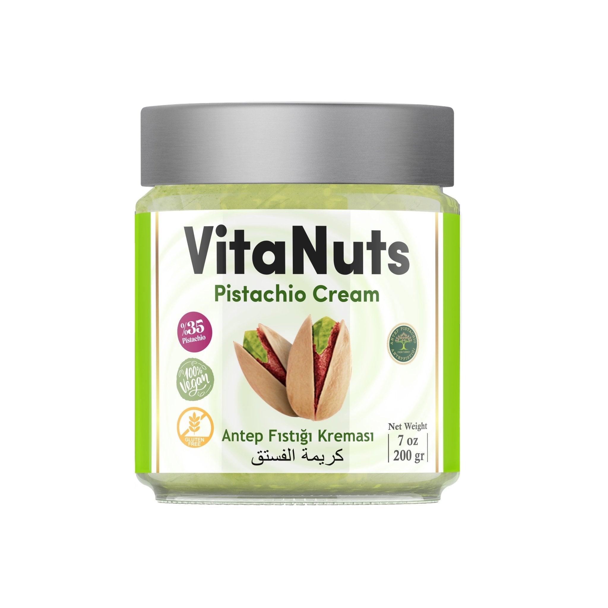 Pistafood Pistachio Cream – Rich Natural Spread 200g (7.05 oz) - Exporgin - Global Shopping Site