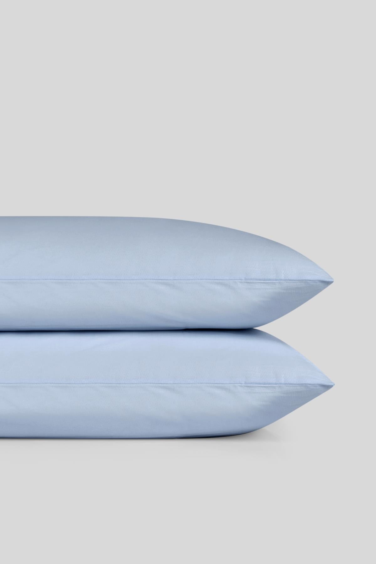 Plain 2-pack Cotton Pillowcase 50X70 cm - Blue