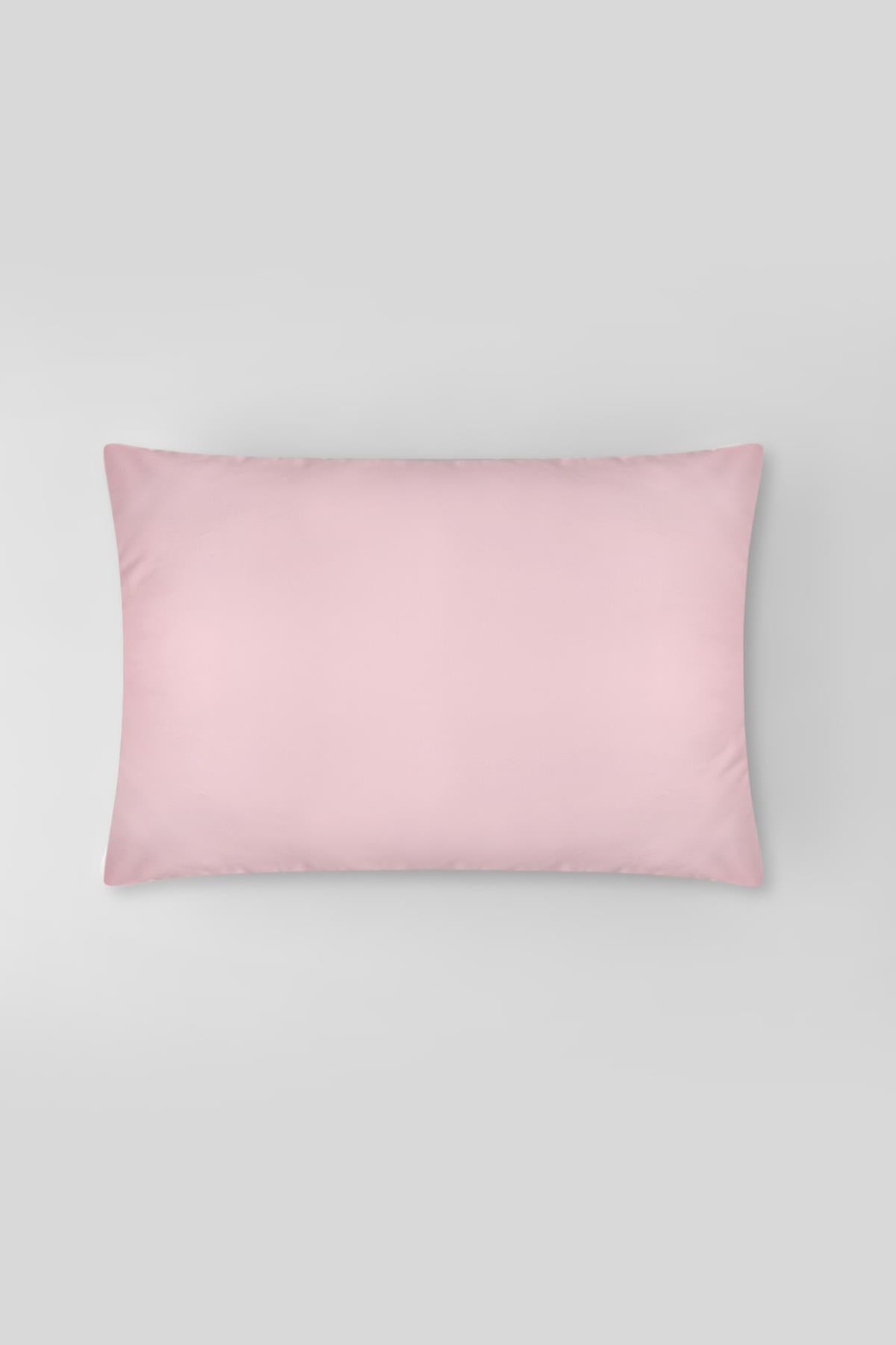 Plain 2-Piece Cotton Pillowcase 50X70 cm - Powder