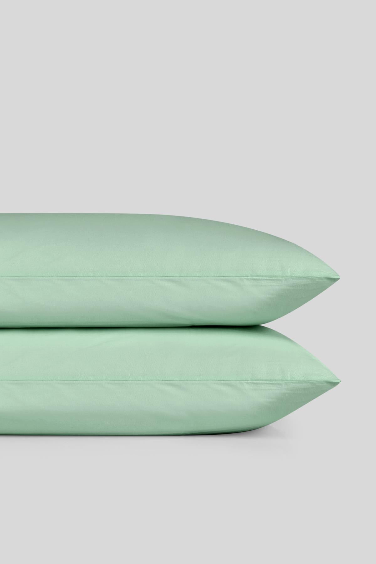 Plain 2-Pack Cotton Pillowcase 50X70 cm - Green