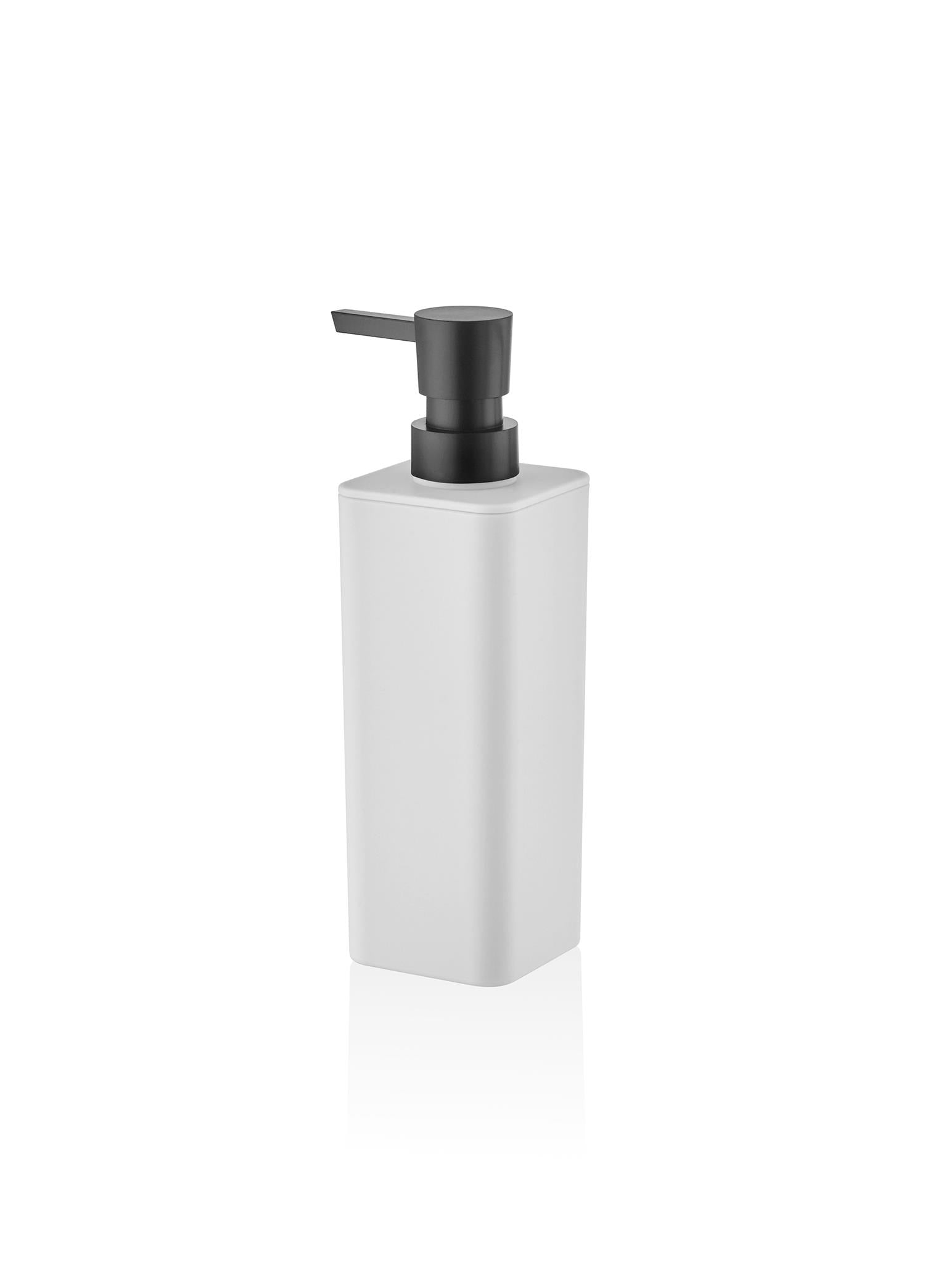 Plain Liquid Soap Dispenser Set White