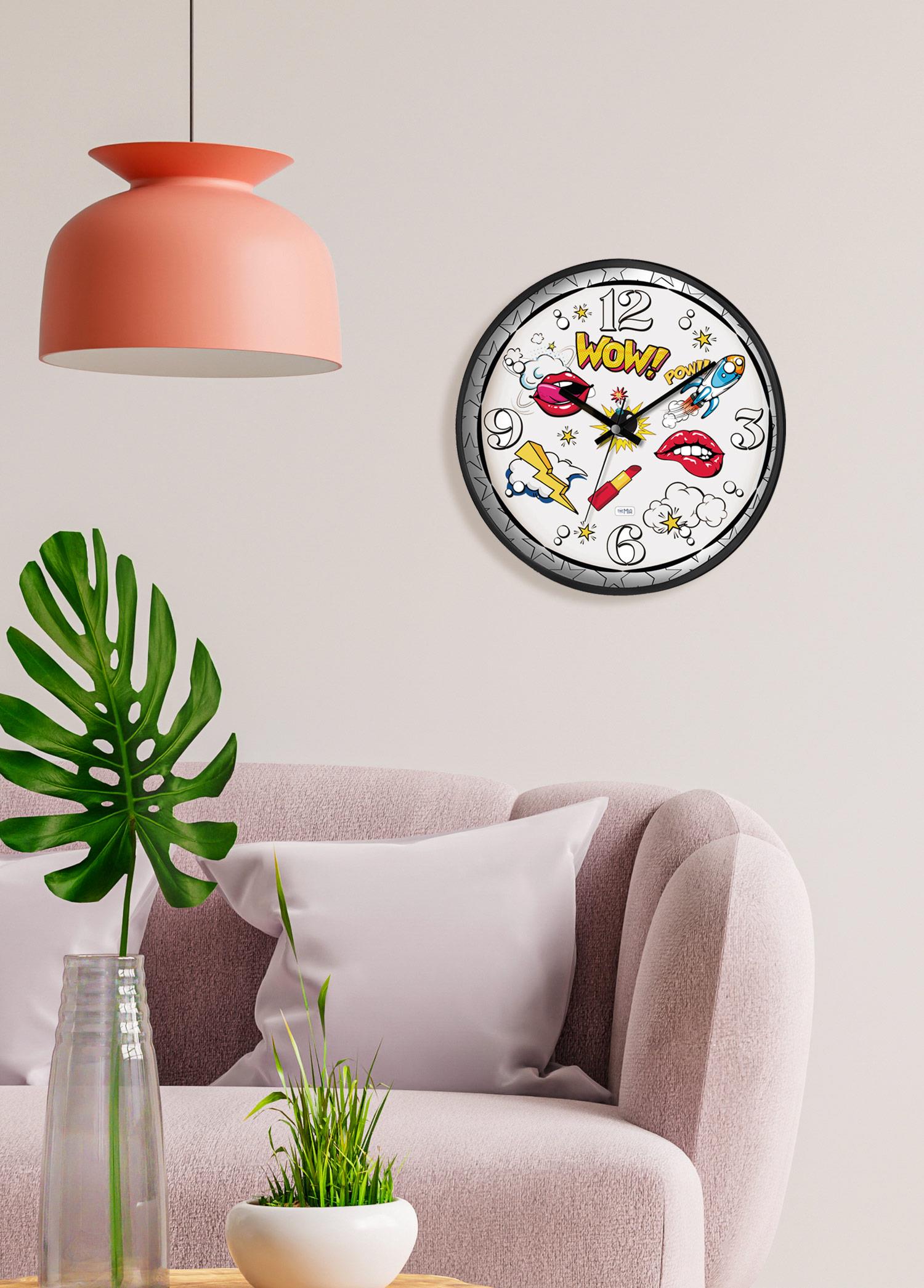 Popart Wall Clock White 30 Cm