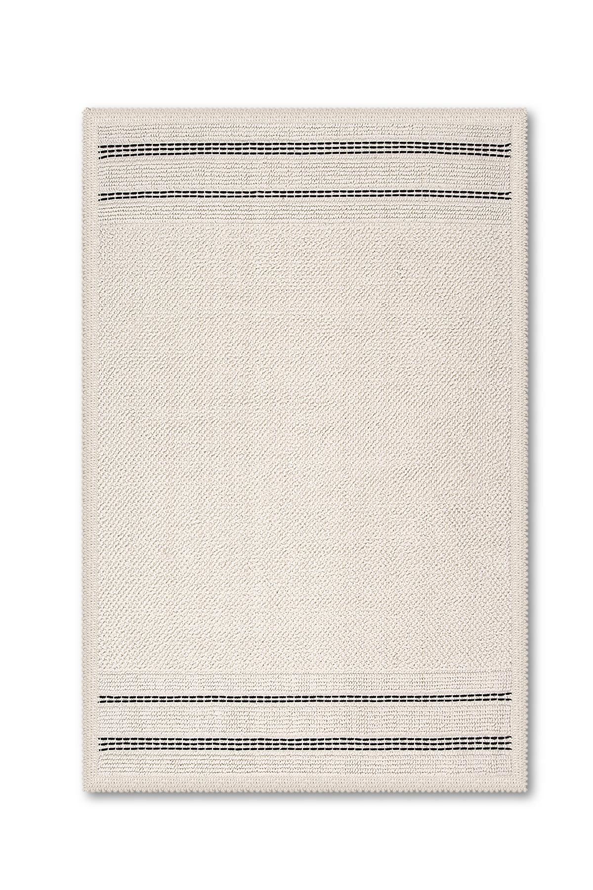 Porto Natural Cotton 2-Piece Bath Mat Set 60X100+50X60 cm - Ecru