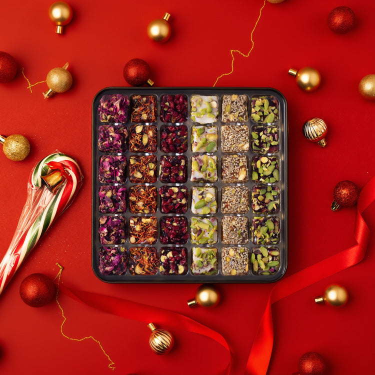 Premium Christmas Gift Set with Thermos Bottle – Dubai Chocolate, Turkish Coffee & Gourmet Treats (X - Large) - Exporgin | Türkiye Comes to You