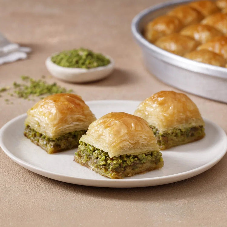 Premium Pistachio Square Baklava – Ömer Güllü Signature - Exporgin - Global Shopping Site
