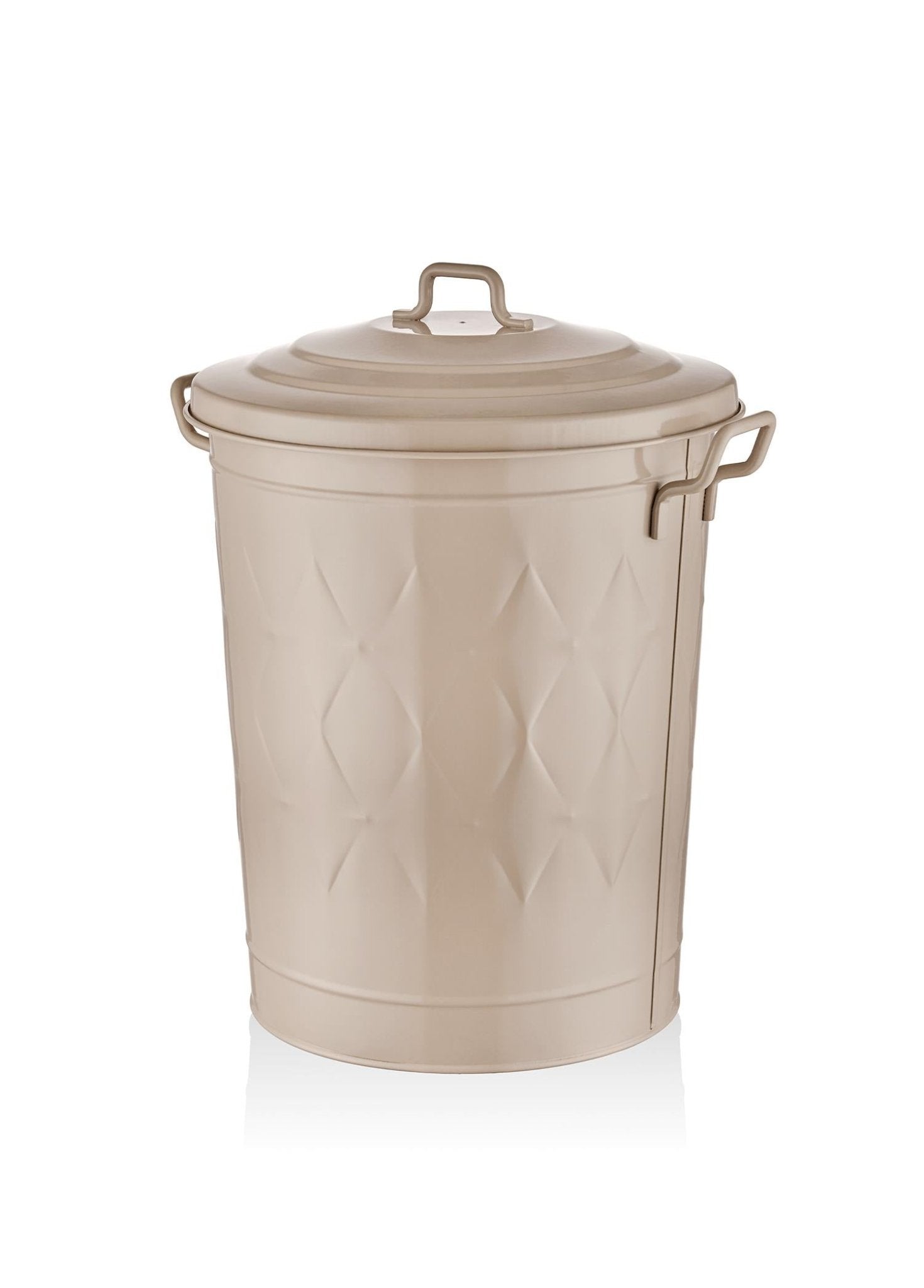 Prism – Laundry Basket Caramel – Galvanized Steel & Rust - Resistant – 60L (55x47x41 cm) - Exporgin | Türkiye Comes to You