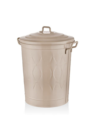 Prism – Laundry Basket Caramel – Galvanized Steel & Rust - Resistant – 60L (55x47x41 cm) - Exporgin | Türkiye Comes to You