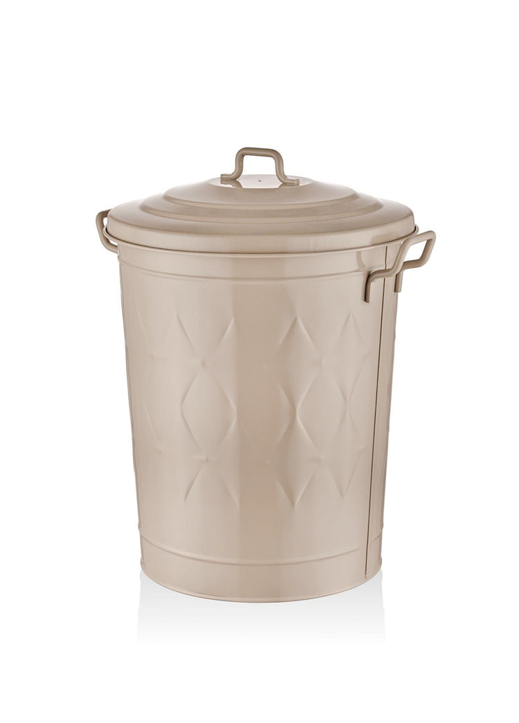 Prism – Laundry Basket Caramel – Galvanized Steel & Rust - Resistant – 60L (55x47x41 cm) - Exporgin | Türkiye Comes to You