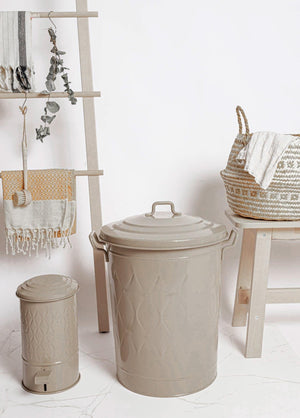 Prism – Laundry Basket Caramel – Galvanized Steel & Rust - Resistant – 60L (55x47x41 cm) - Exporgin | Türkiye Comes to You