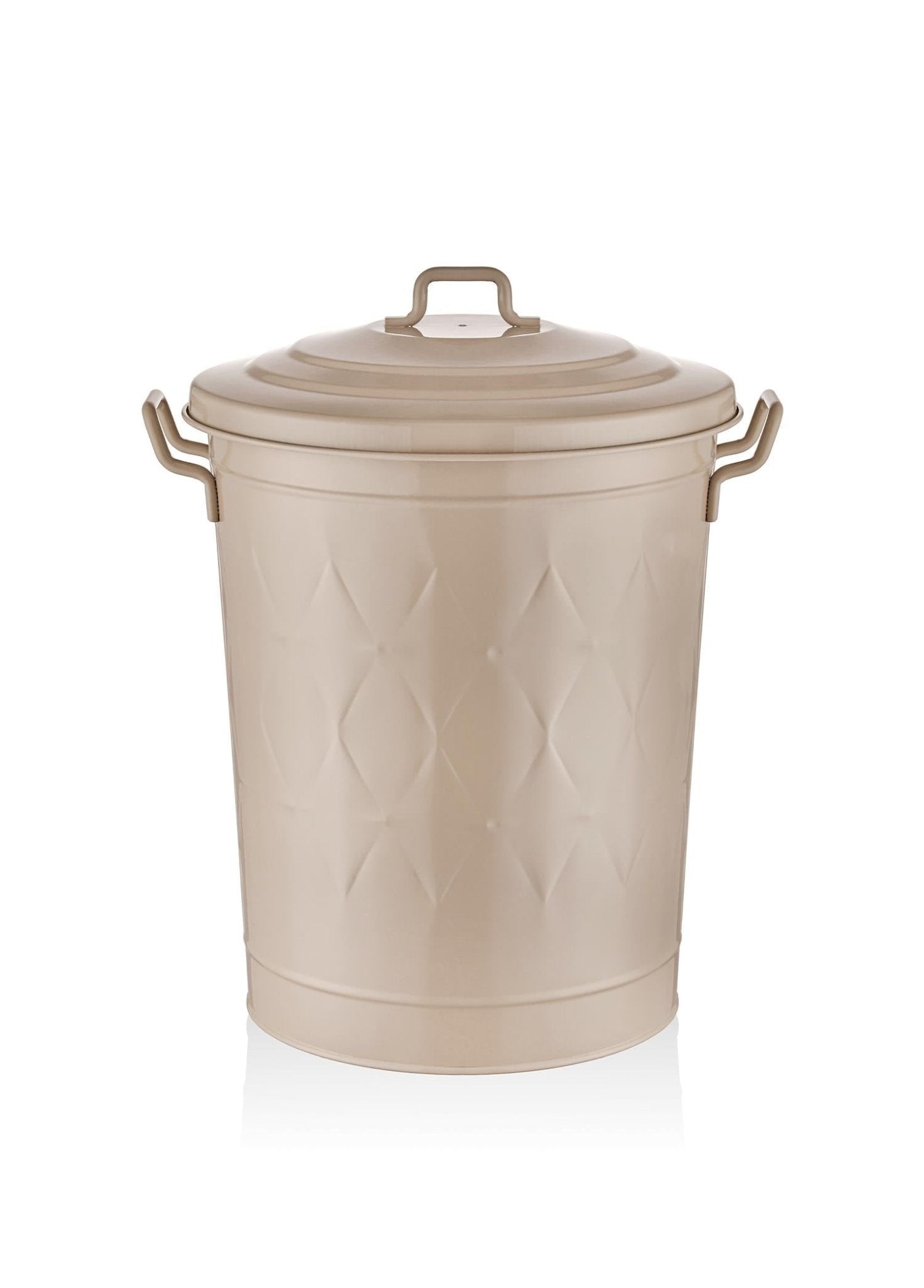 Prism – Laundry Basket Caramel – Galvanized Steel & Rust - Resistant – 60L (55x47x41 cm) - Exporgin | Türkiye Comes to You